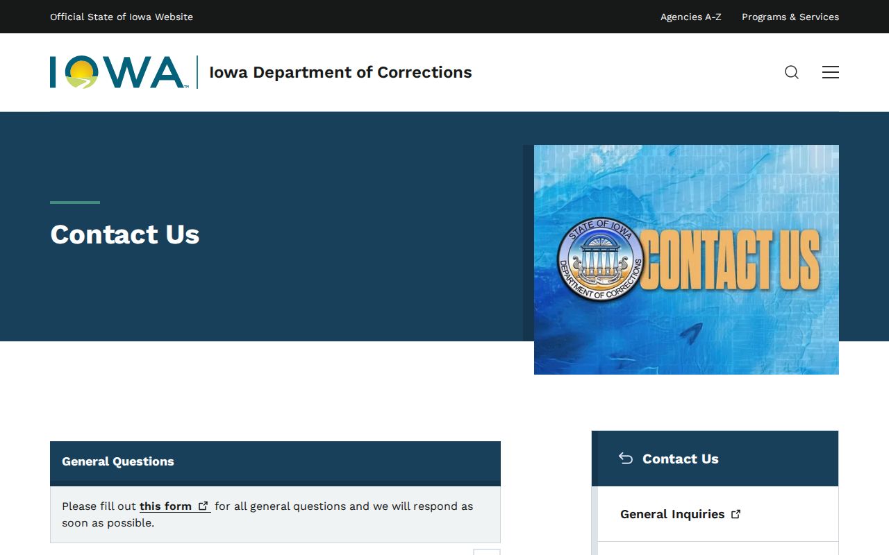 Dayton criminal records and official Iowa DOC contact routes