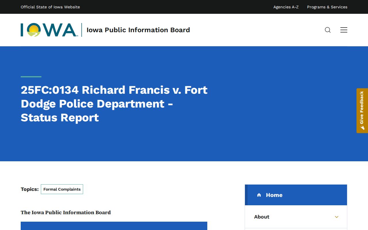 Fort Dodge criminal records Iowa Public Information Board source